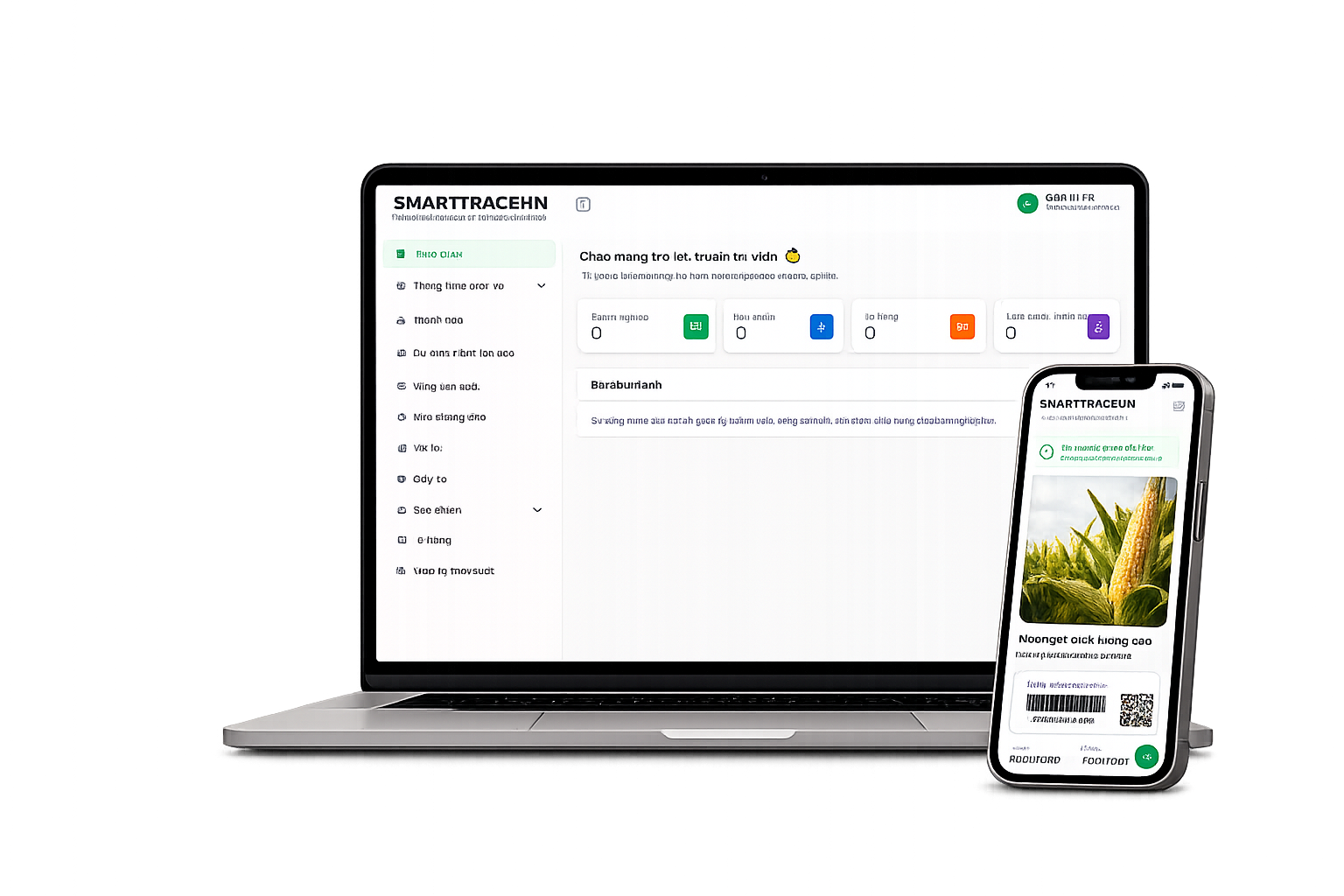Giao diện quản lý SmartTrace.vn